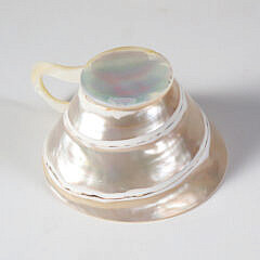 Vintage Set Of Four Mother Of Pearl Cups