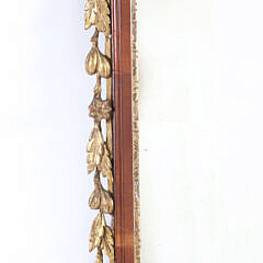Chippendale Carved Mahogany Parcel Gilt Mirror, 18th Century