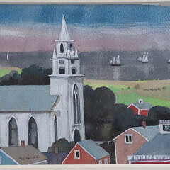 Richard de Menocal Watercolor On Paper, Titled “7”