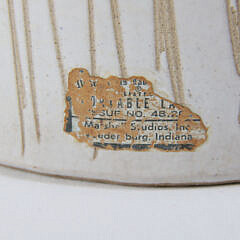 Pair of Gordon and Jane Martz Marshall Studios Ceramic and Teak Lamps