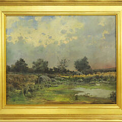 2-5572 Willard Leroy Metcalf Oil Landscape A IMG_8171