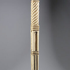 Whaler Made Turks Head Knot Grip Walking Stick, 19th Century