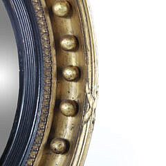 Regency Gilt Convex Mirror, early 19th Century