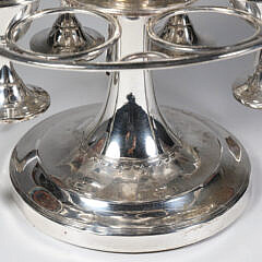 Silver Plated Vintage Egg Cup Caddy