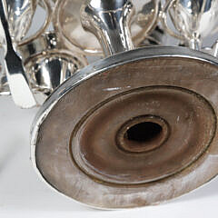 Silver Plated Vintage Egg Cup Caddy