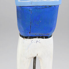Charlie Munro Folk Art Carved Wood Sailor Whirligig On Stand
