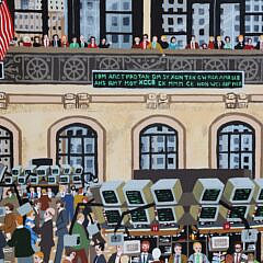 Jane Wooster Scott Limited Edition Lithograph “Wall Street”