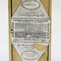 Antique Box Of French Whale Oil Soap By Guerlain, 19th Century