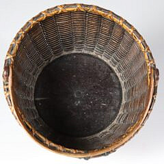 Round Open Swing Handle Nantucket Basket, 19th Century