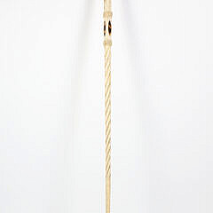 Whaler Made Octagonal Crown Walking Stick, mid 19th Century