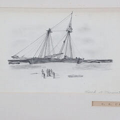 C.E. Cartwright Nantucket Pencil Drawings, circa 1885