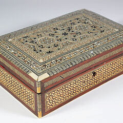 Elaborately Inlaid Damascus Box