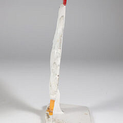 Vintage Cast Iron Painted Rooster Doorstop