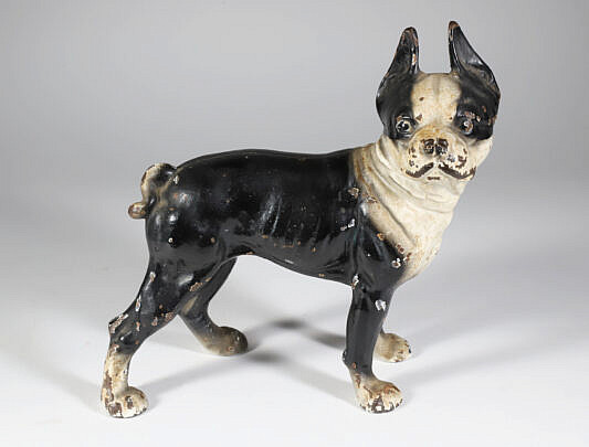 Cast Iron Boston Terrier Door Stop