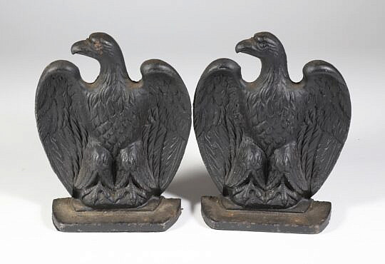 Cast Iron American Eagle Book Ends
