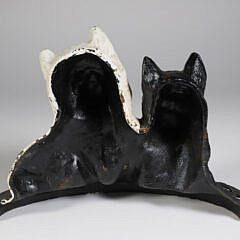 Cast Iron Painted Scottie Dog Doorstop “Scotch Black and White Whiskey”