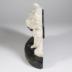 Cast Iron Painted Scottie Dog Doorstop “Scotch Black and White Whiskey”