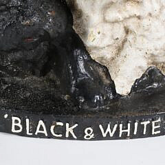 Cast Iron Painted Scottie Dog Doorstop “Scotch Black and White Whiskey”