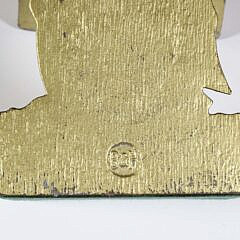 Brass Clipper Ship Bookends