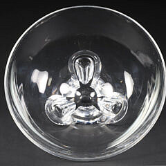 Signed Steuben Clear Glass Floret Bowl