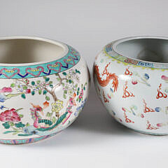 Two Chinese Famille Rose Porcelain Bowls