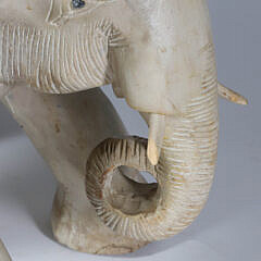 Carved Elephant Garden Stool – Side Table