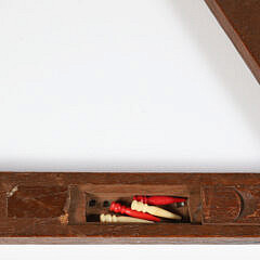 Antique Sailor Made Triangular Cribbage Board