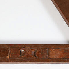 Antique Sailor Made Triangular Cribbage Board