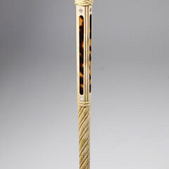 Whaler Made Crown Knot Grip Walking Stick, mid 19th Century
