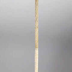 Whaler Made Crown Knot Grip Walking Stick, mid 19th Century