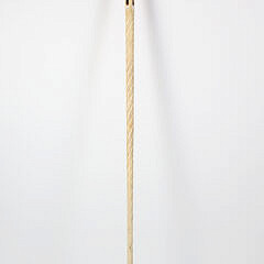 Whaler Made Crown Knot Grip Walking Stick, mid 19th Century