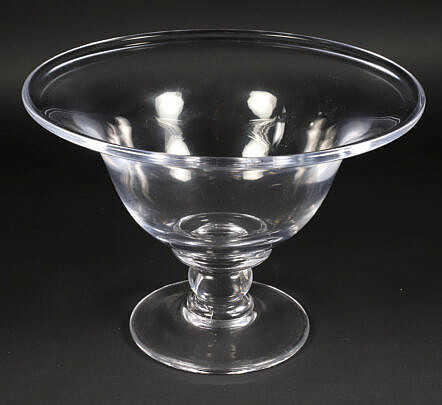 Simon Pearce Hand Blown Pedestal Centerpiece Bowl