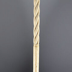 Whaler Made Mushroom Grip Walking Stick, mid 19th Century