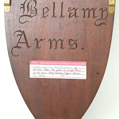Bellamy Coat of Arms in Carved Mahogany, circa 1900