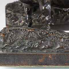 Pair Paul Herzel “Bear and Bull” Bookends, circa 1922