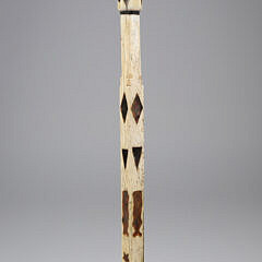 Whaler Made Turks Head Knot Grip Walking Stick, early 19th Century