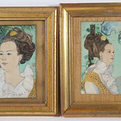 Pair Of Helen Wilson Sherman Watercolors On Paper