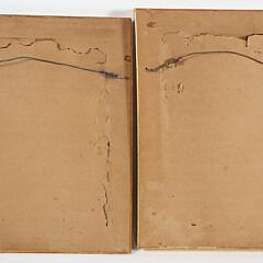 Pair of Helen Wilson Sherman Watercolors on Paper “Portraits of Two Women”