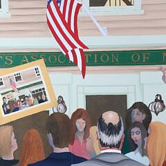 Grazzo Oil On Canvas “Wet Paint Auction – October 11, 1998”