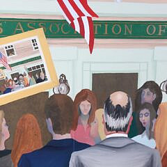 Grazzo Oil On Canvas “Wet Paint Auction – October 11, 1998”