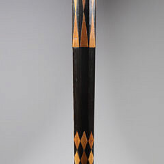 Whaler Made Octagonal Knob Walking Stick, mid 19th Century