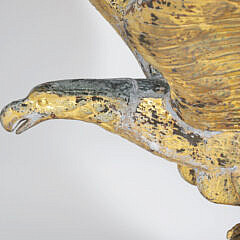 American Gilt Eagle Hollow Body Weathervane, 19th Century