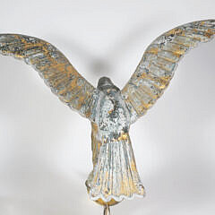 American Gilt Eagle Hollow Body Weathervane, 19th Century