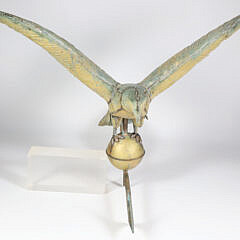 American Gilt Eagle Hollow Body Weathervane, 19th Century
