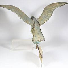 American Gilt Eagle Hollow Body Weathervane, 19th Century