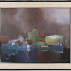 Philip Burnham Hicken Acrylic On Canvas