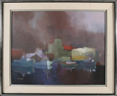 Philip Burnham Hicken Acrylic On Canvas