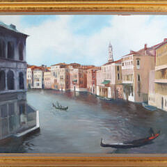 Paul Longenecker "Venice Canal Scene" Oil On Canvas