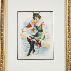 Group of 3 Framed Pieces of Nantucket Ephemera