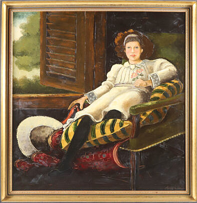 Steve Cull Oil On Linen "On The Pillow"